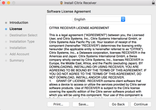 accept software license agreement