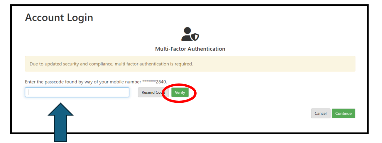 Verification box