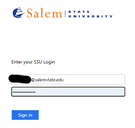 enter your SSU login.